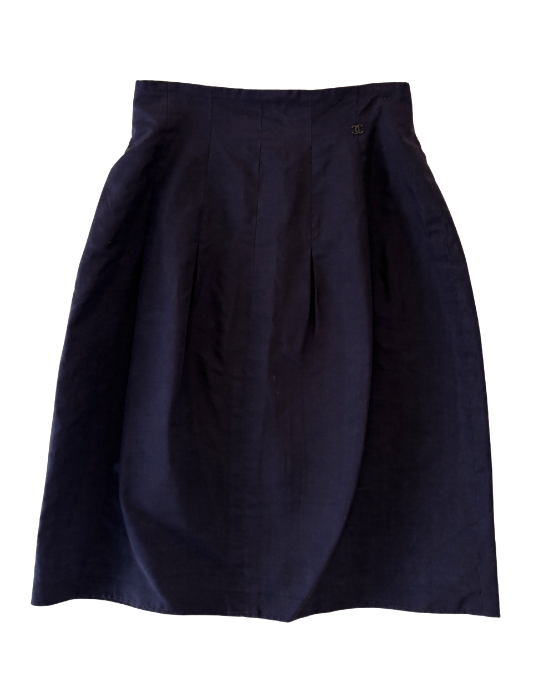 Chanel 2007 Cruise Navy Silk Pencil Skirt