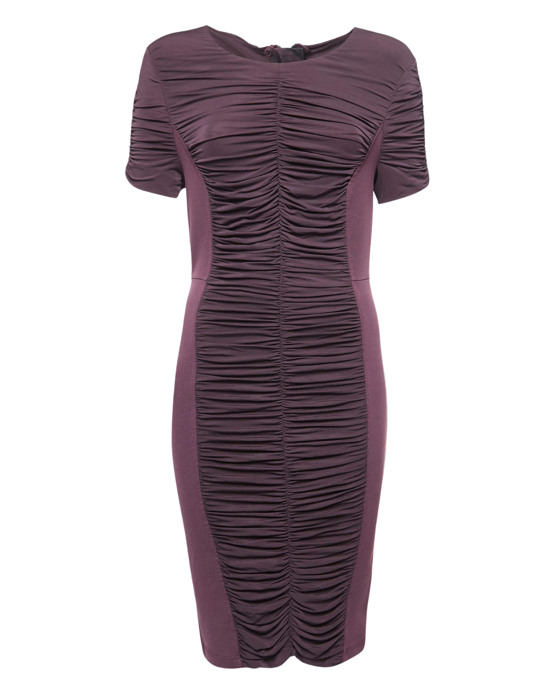 Burberry London Plum Ruched Bodycon Dress