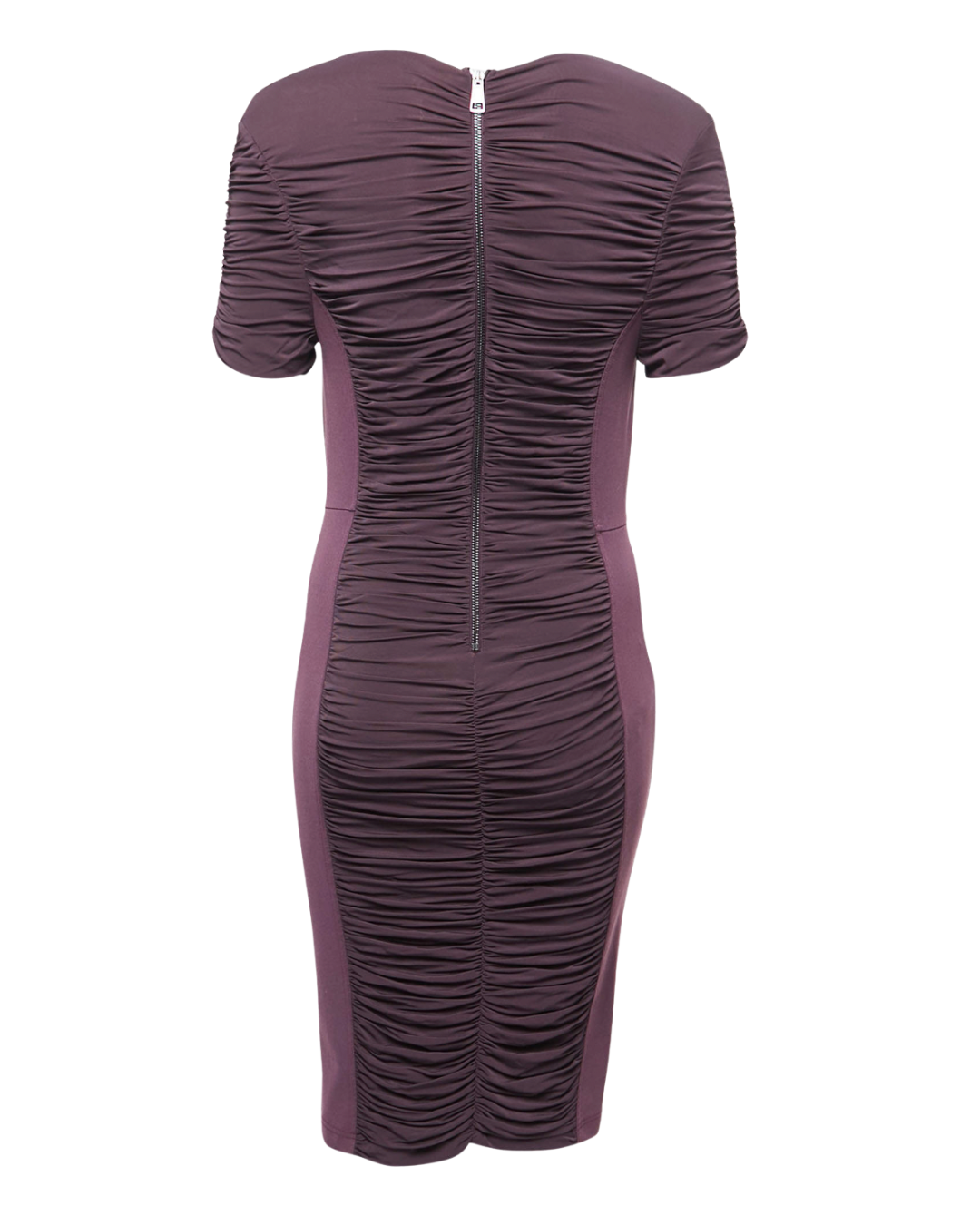 Burberry London Plum Ruched Bodycon Dress