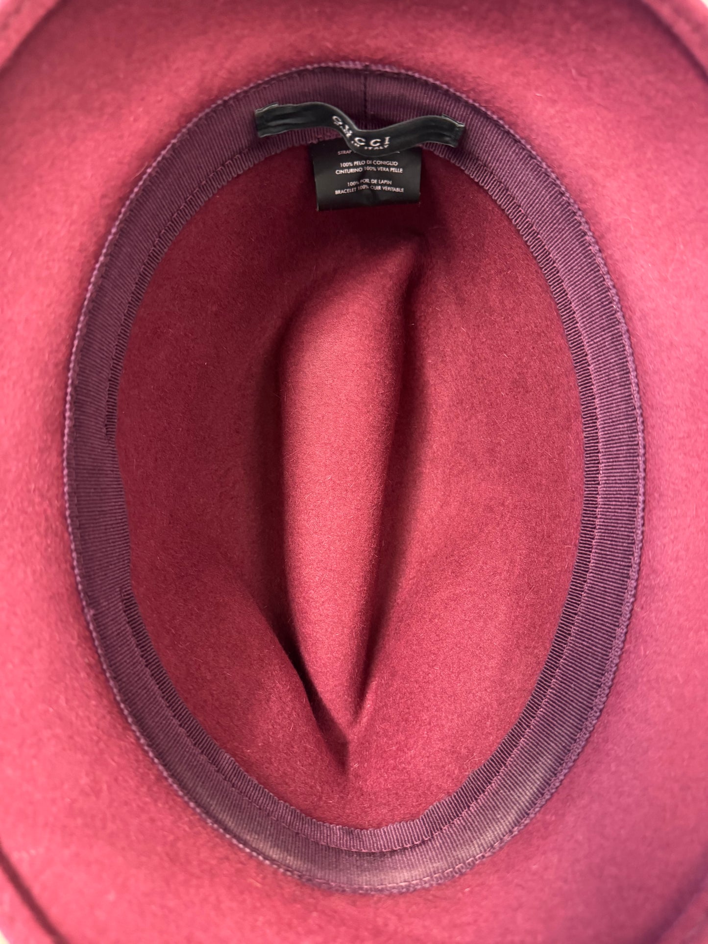 Gucci felt trilby hat (pre-owned)