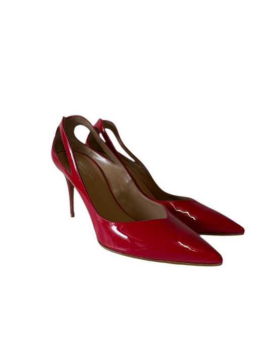 Aquazzura red patent shiva 85mm (pre-owned)