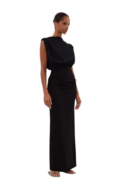 Dissh Liora Black Sleeveless Maxi Dress (pre-owned)