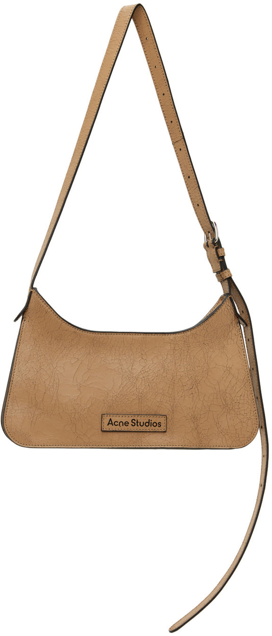 Acne Studios Dark beige leather handbag (pre-owned)
