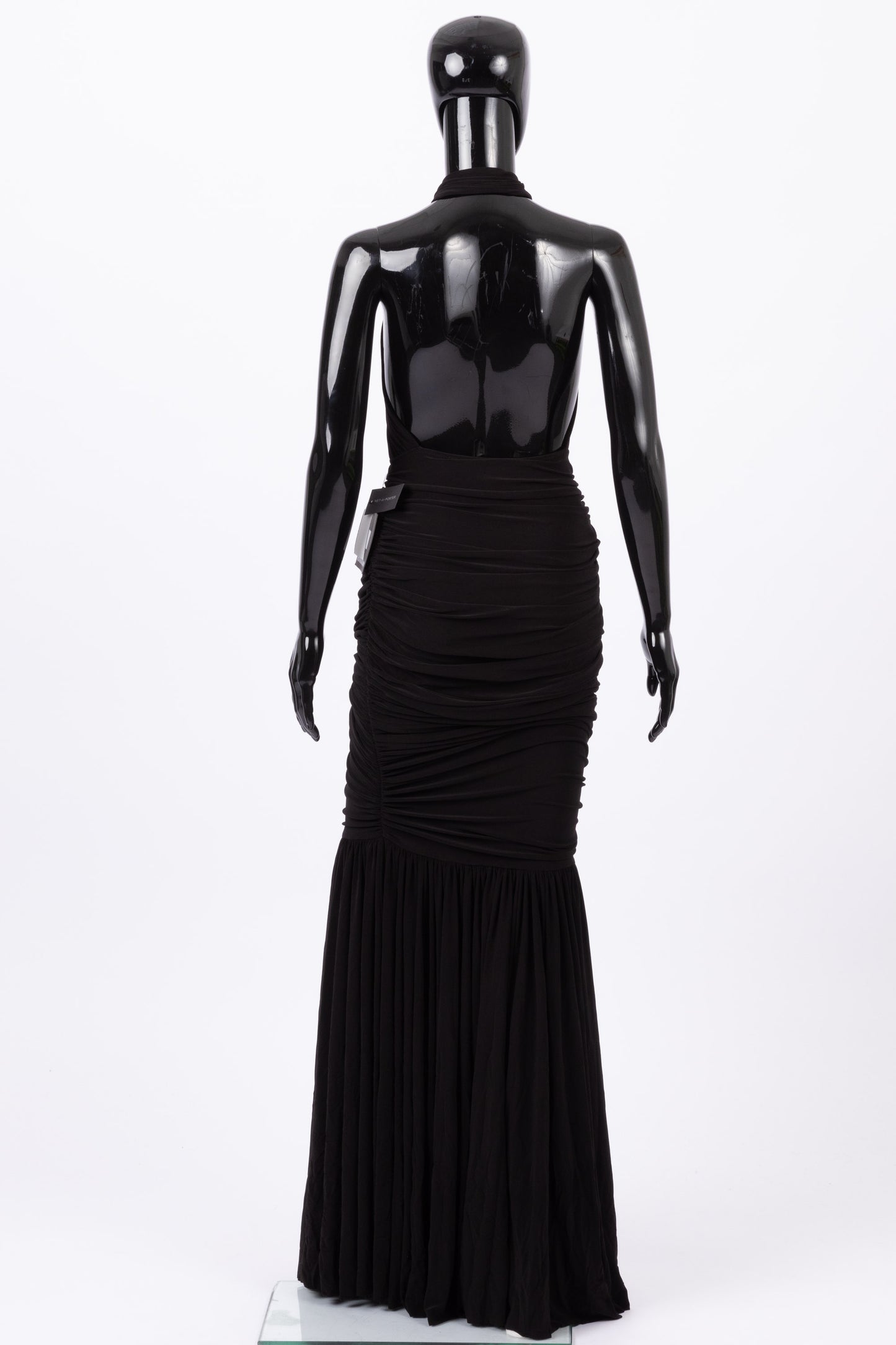 Norma Kamali black fishtail gown (pre-owned)