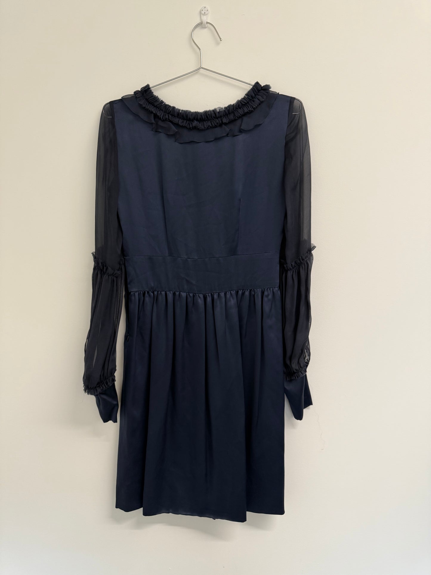 Alberta Ferretti teal silk tunic (pre-owned)