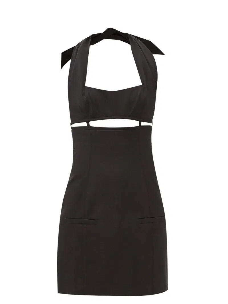 Jacquemus Limao Cutout Twill Mini Dress (pre-owned)