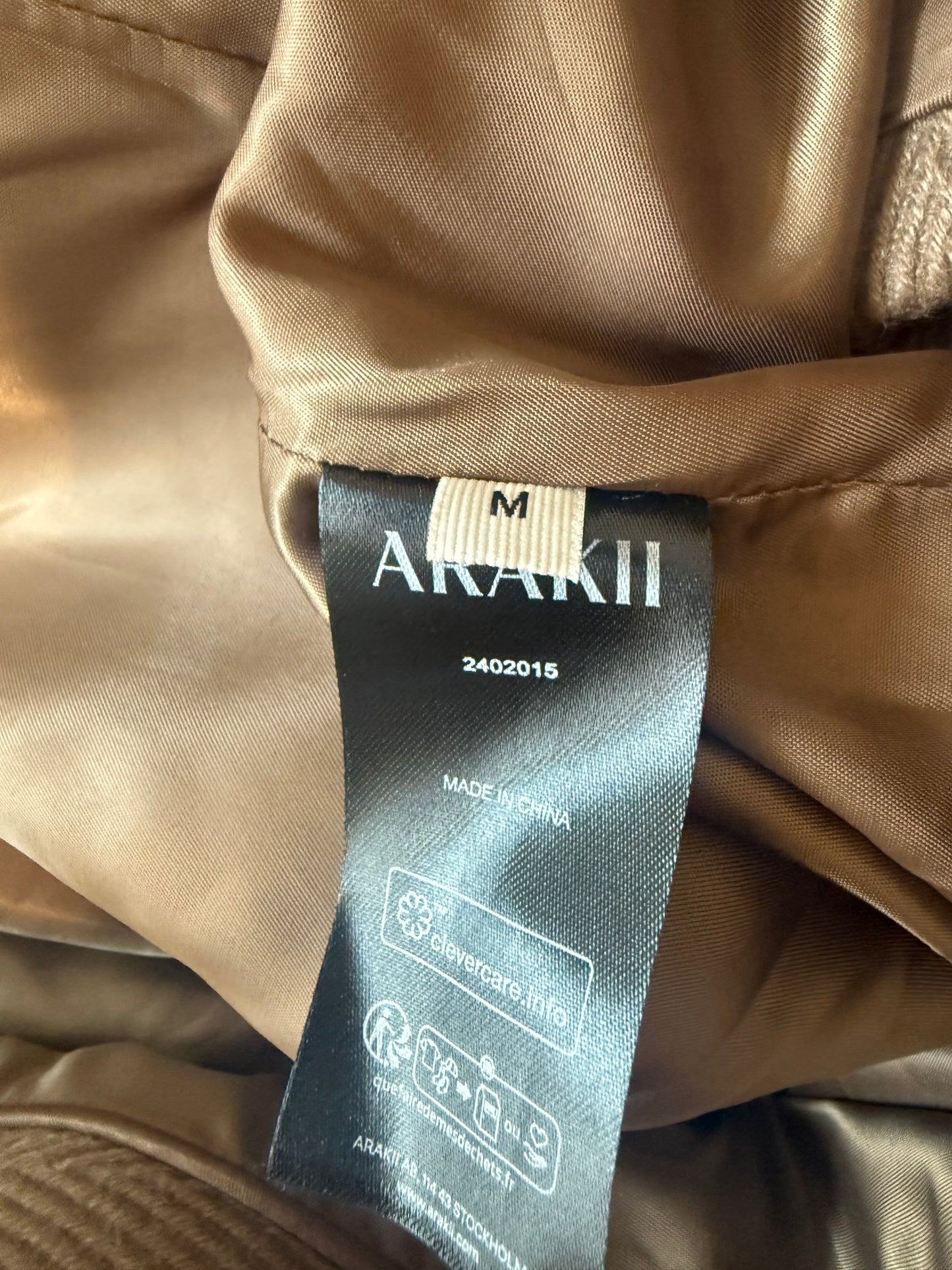 Arakii brown belted jacket (pre-owned)