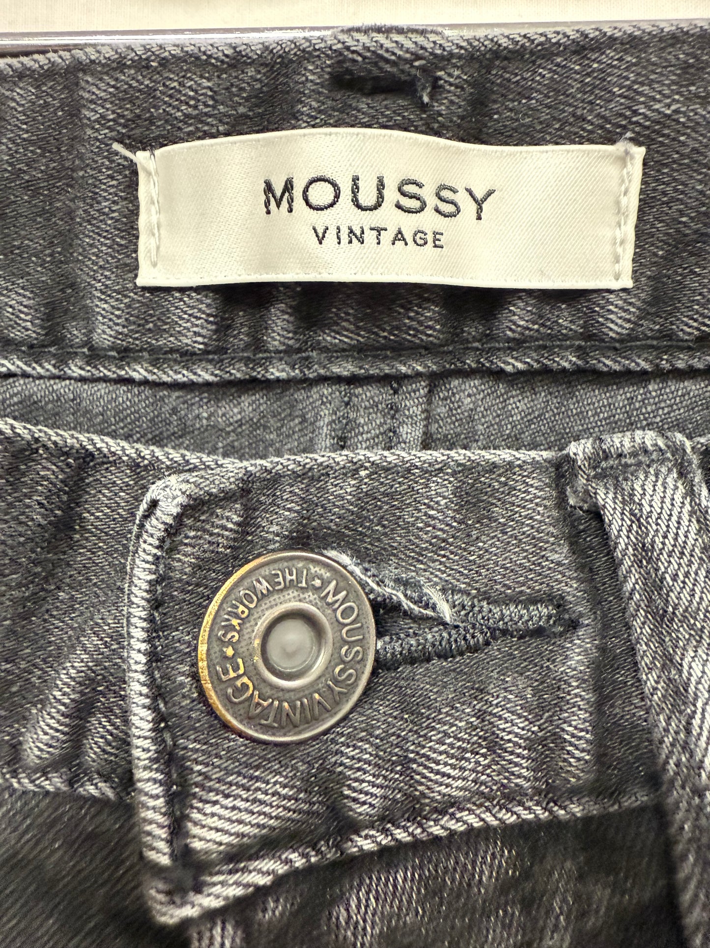 Moussy Vintage washed black distressed jeans (pre-owned)