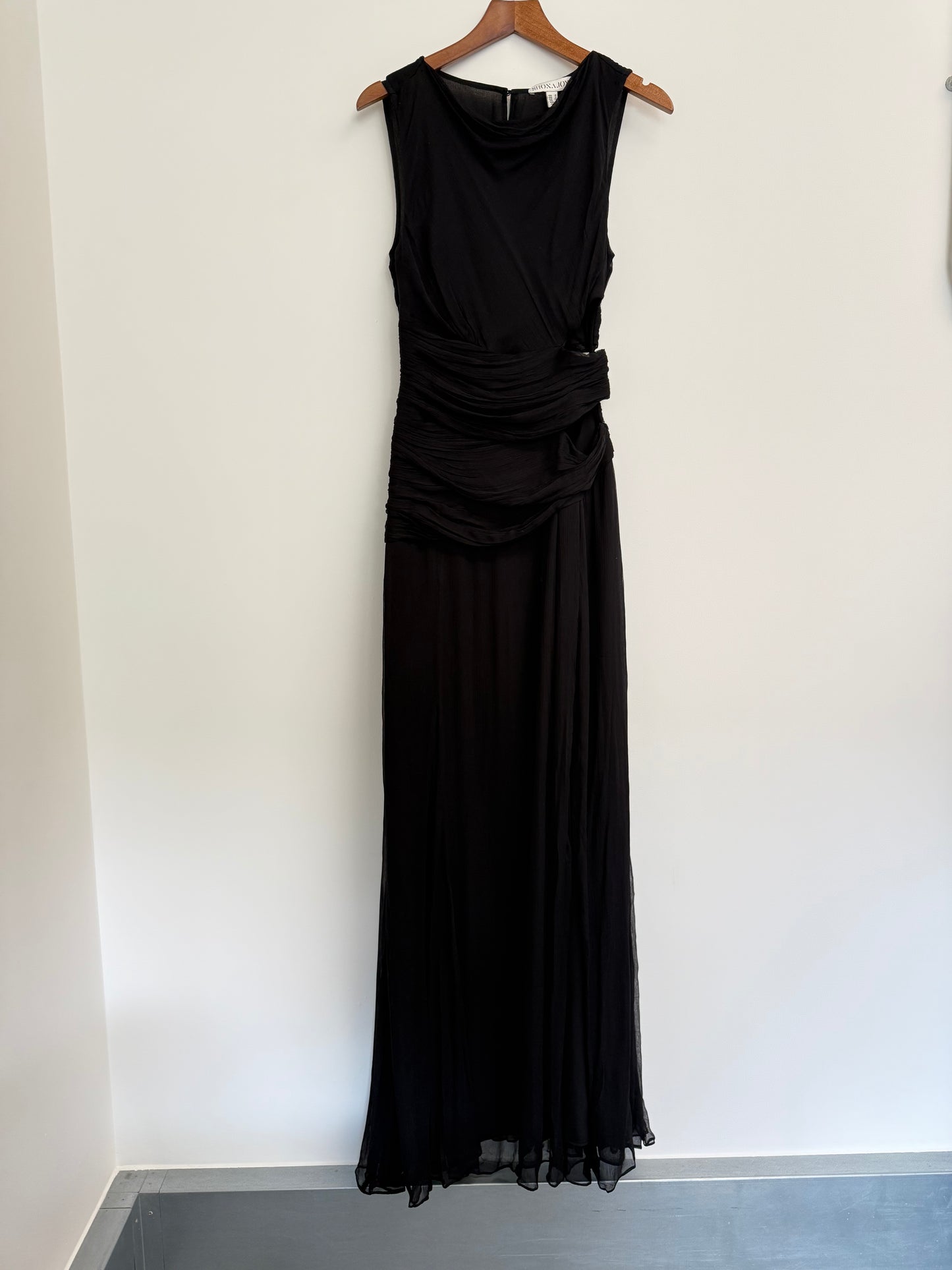 Shona joy black maxi dress (pre-owned)