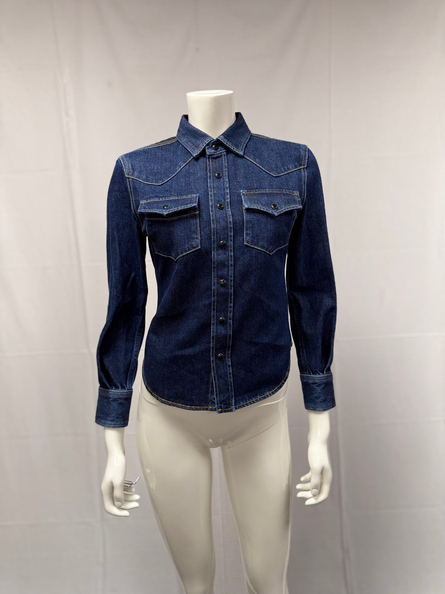 Saint Laurent denim western shirt (pre-owned)