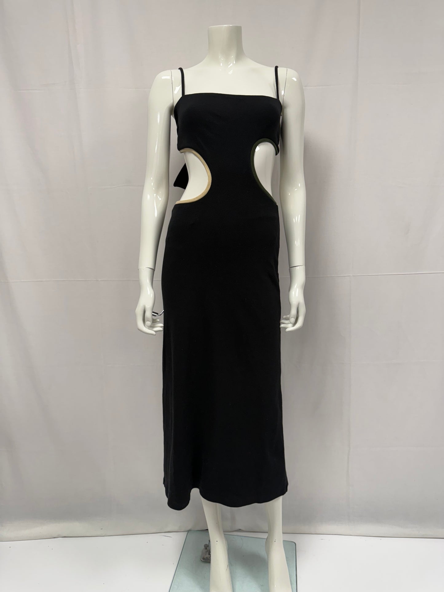 Johanna Ortiz black midi sundress (pre-owned)