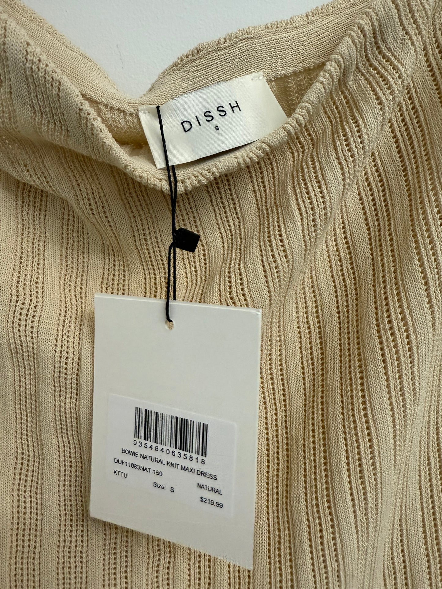 Dissh Bowie natural knit dress (pre-owned)
