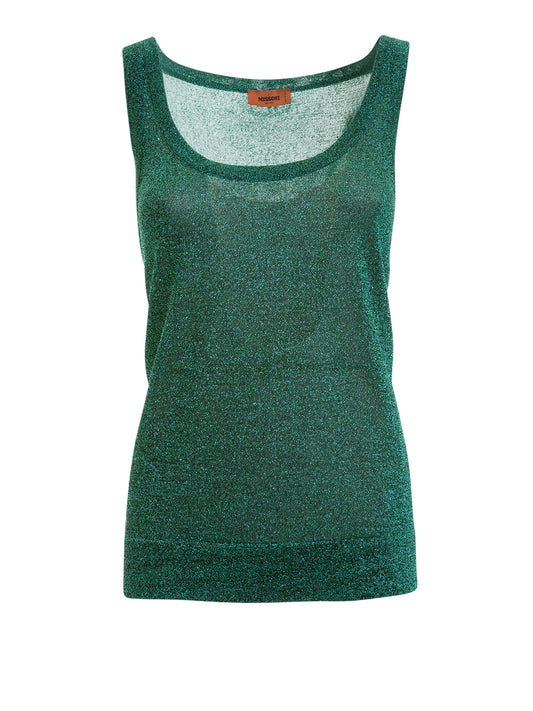 Missoni Green metallic tank (pre-owned)