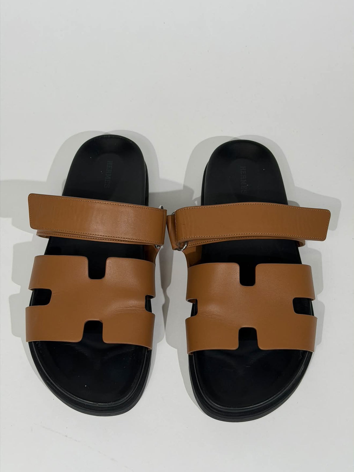 Hermes Chypre Sandals in Tan