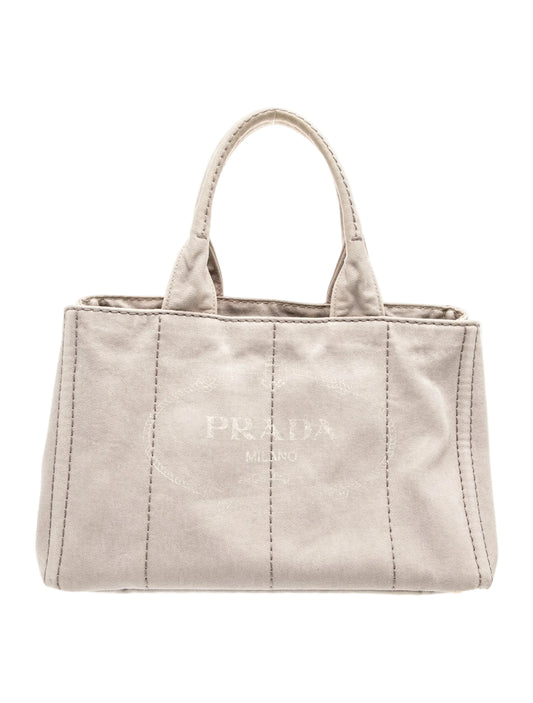 Prada Canapa MM Canvas Handbag