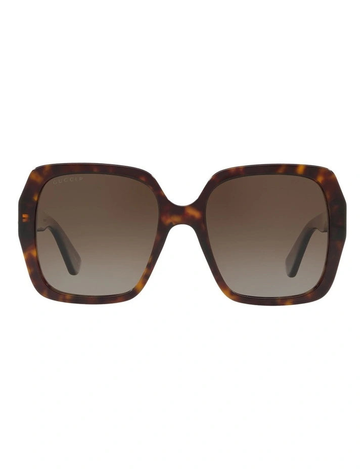 Gucci tortoise shell square sunglasses (pre-owned)