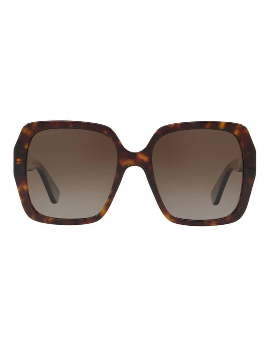 Gucci tortoise shell square sunglasses (pre-owned)