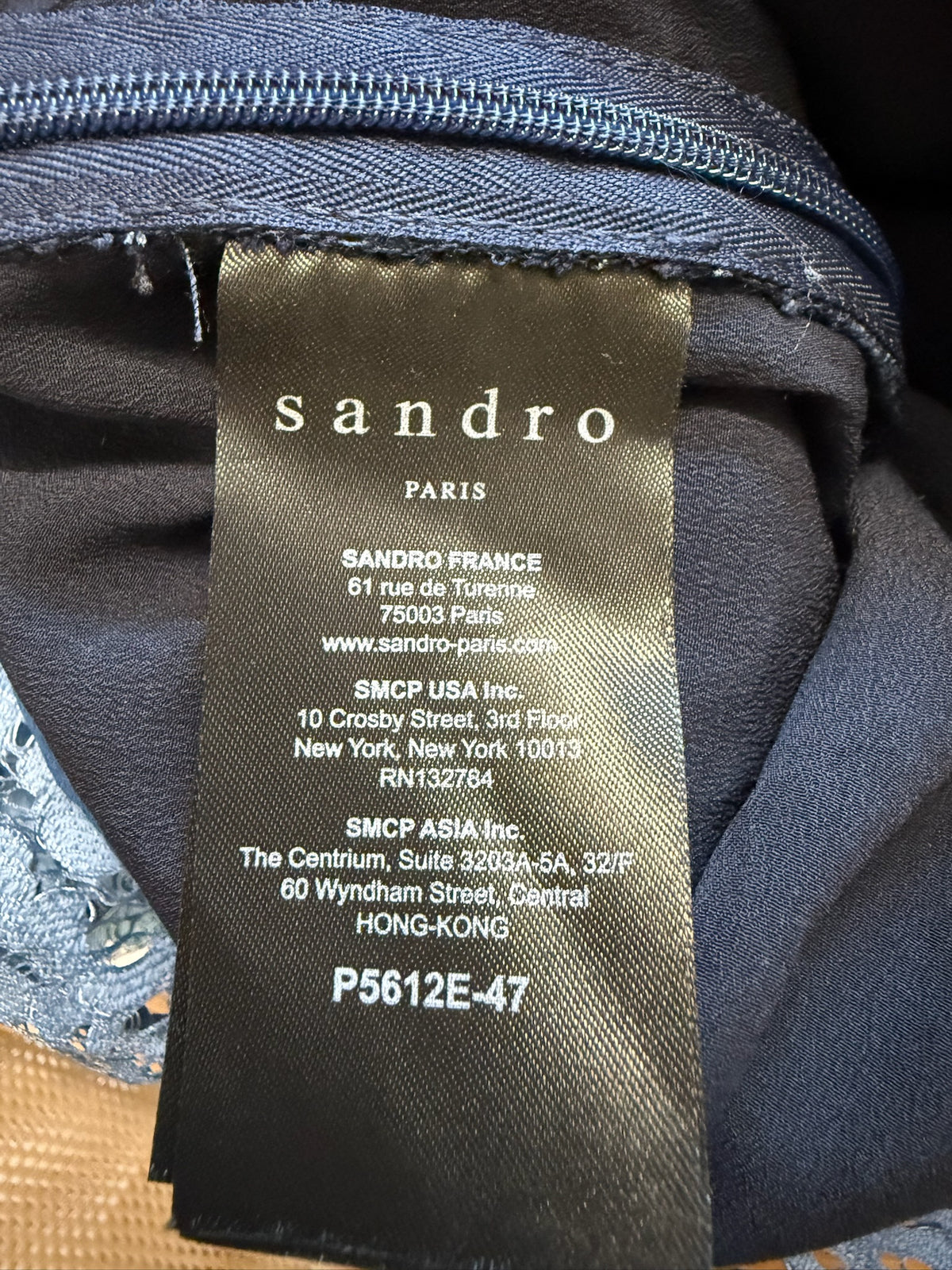 Sandro Blue Lace Playsuit