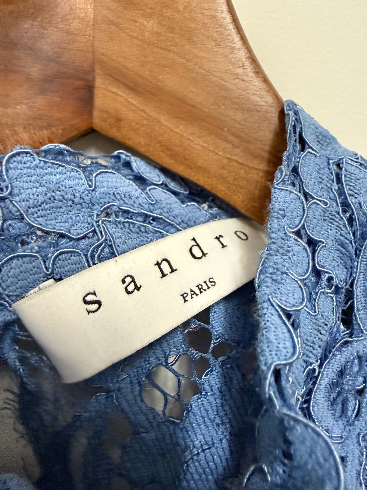 Sandro Blue Lace Playsuit