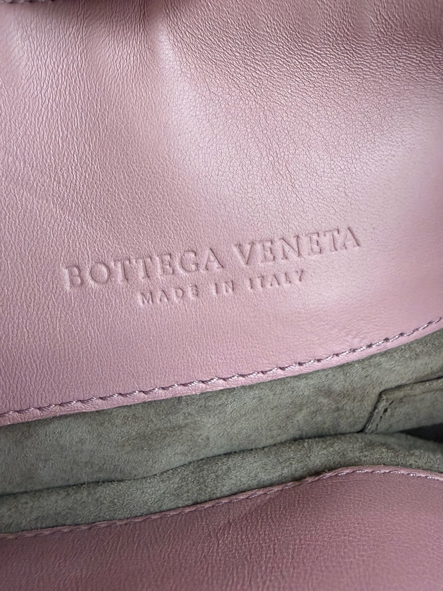 Bottega Veneta Dusky Pink Intrecciato Olimpia Shoulder Bag