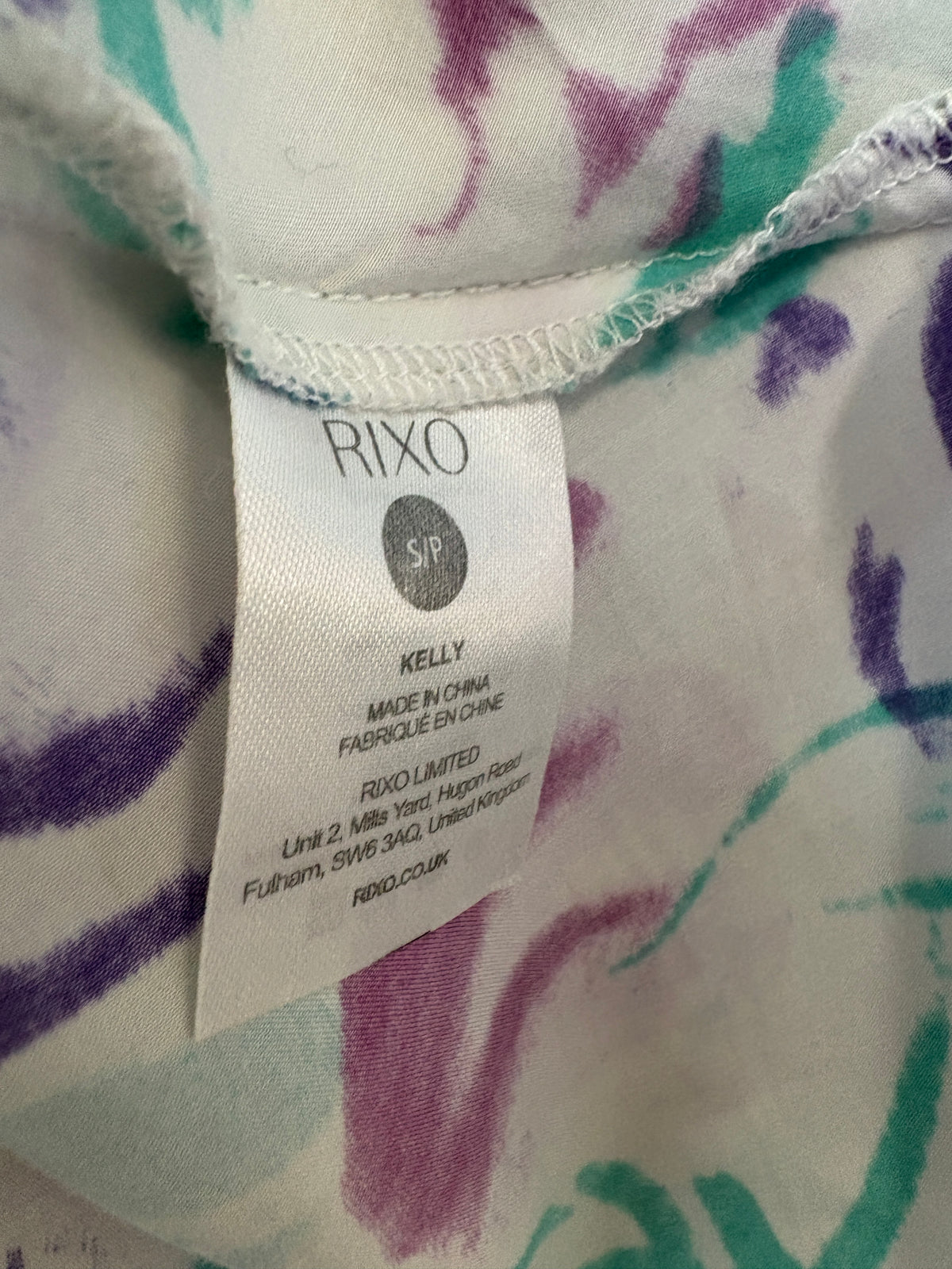 Rixo Kelly Purple Floral Skirt