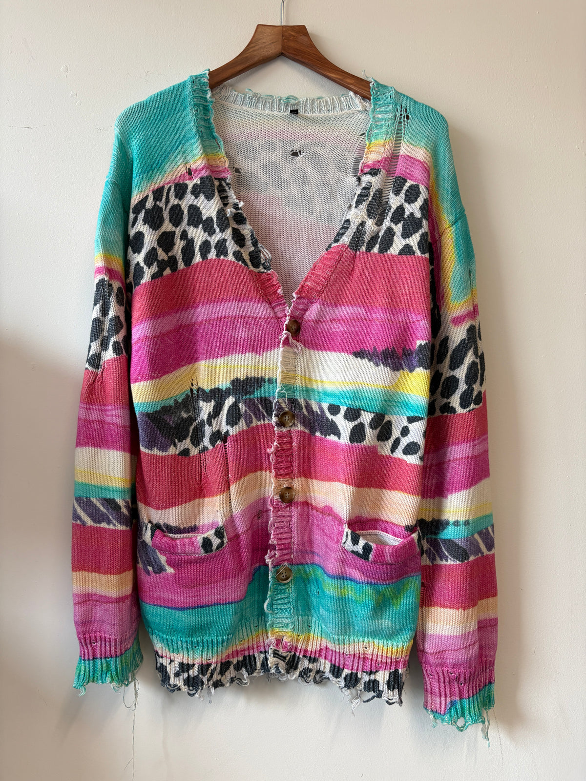 R13 Multicolour Knit Cardigan