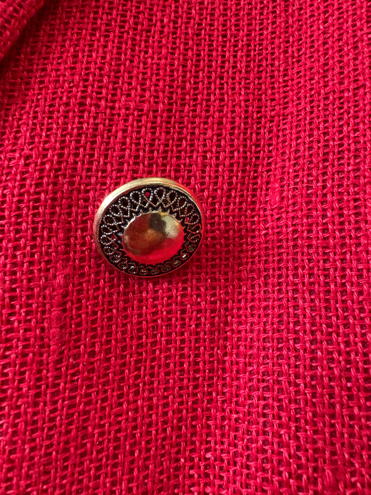 Magda Butrym Red Linen Blazer