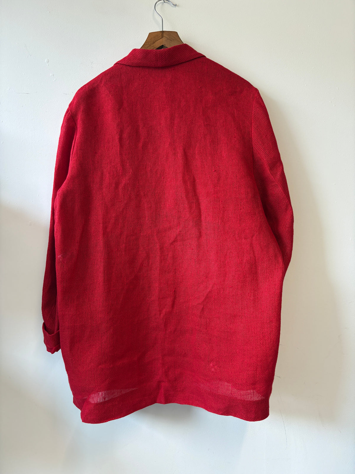 Magda Butrym Red Linen Blazer