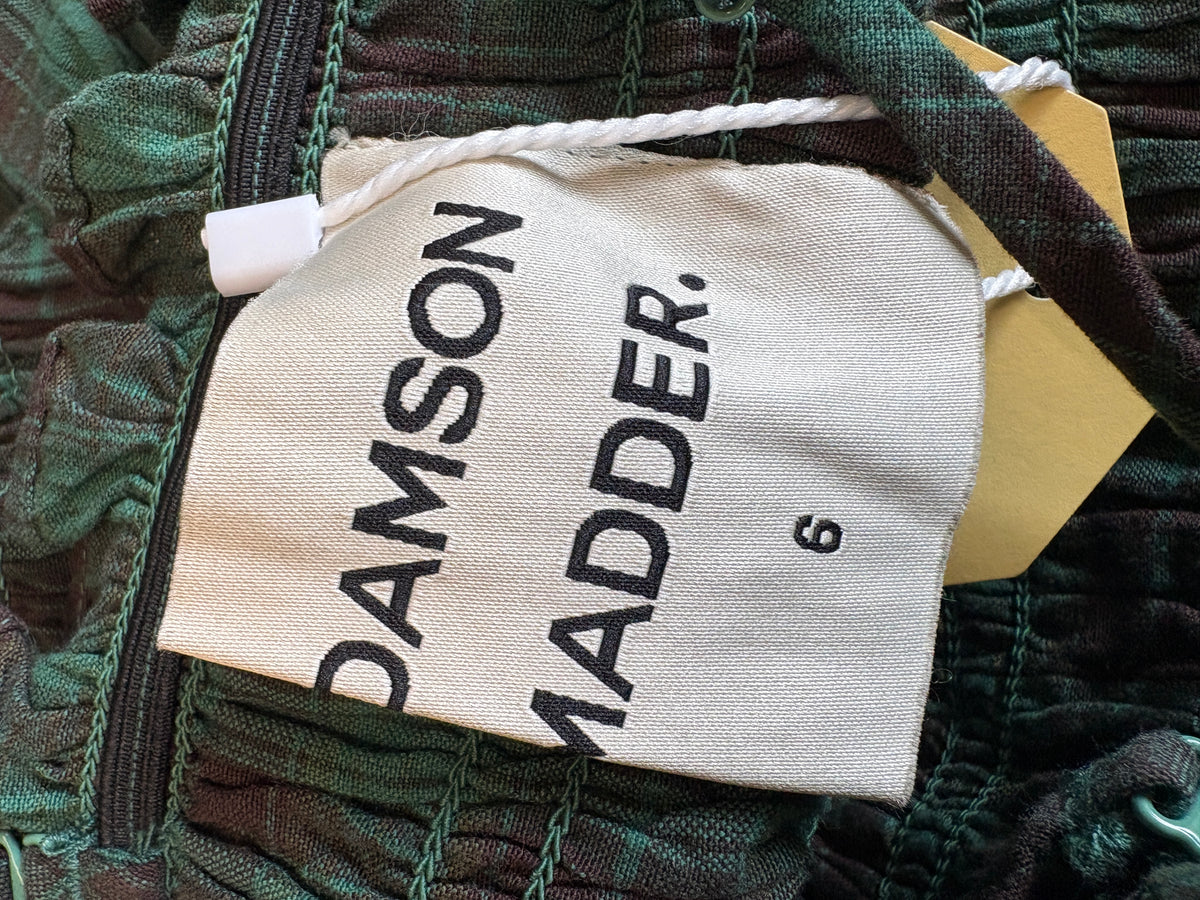 Damson Madder Green Elsa Shirred Cami Top