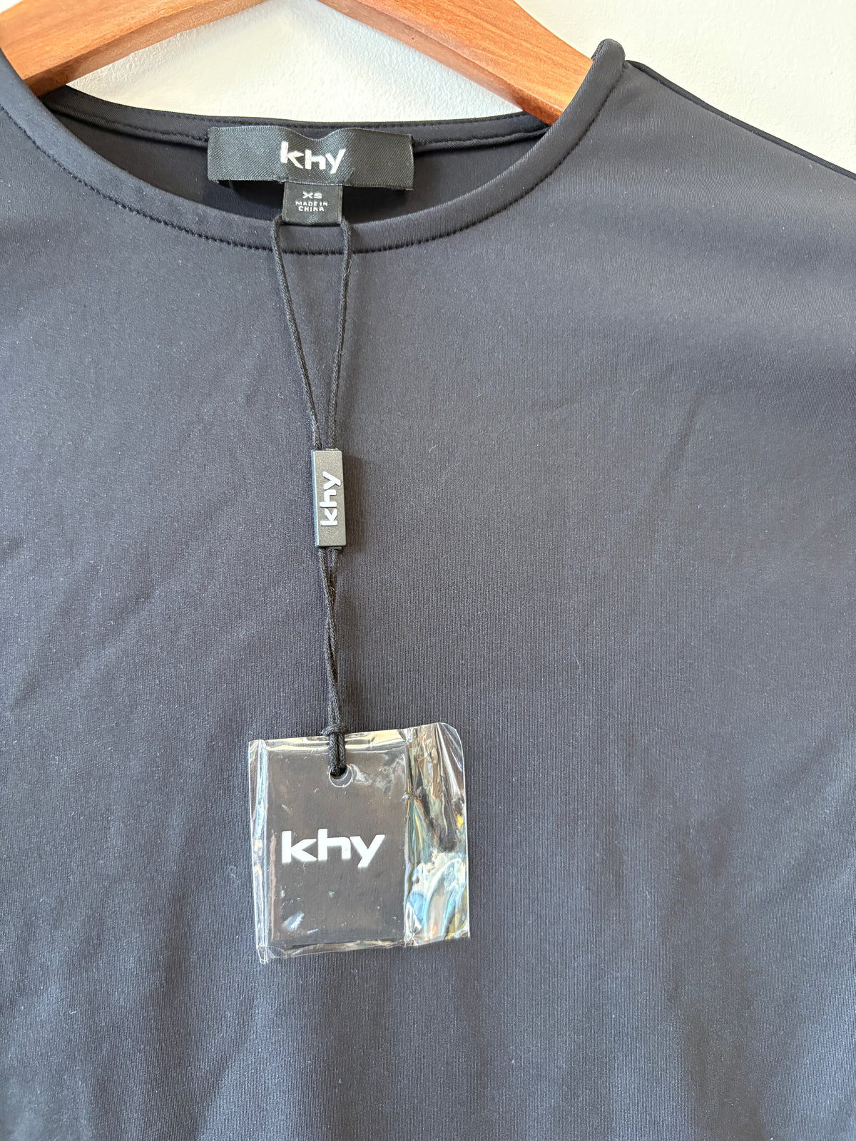 Khy Black Long Sleeve Thumb Hole Tee