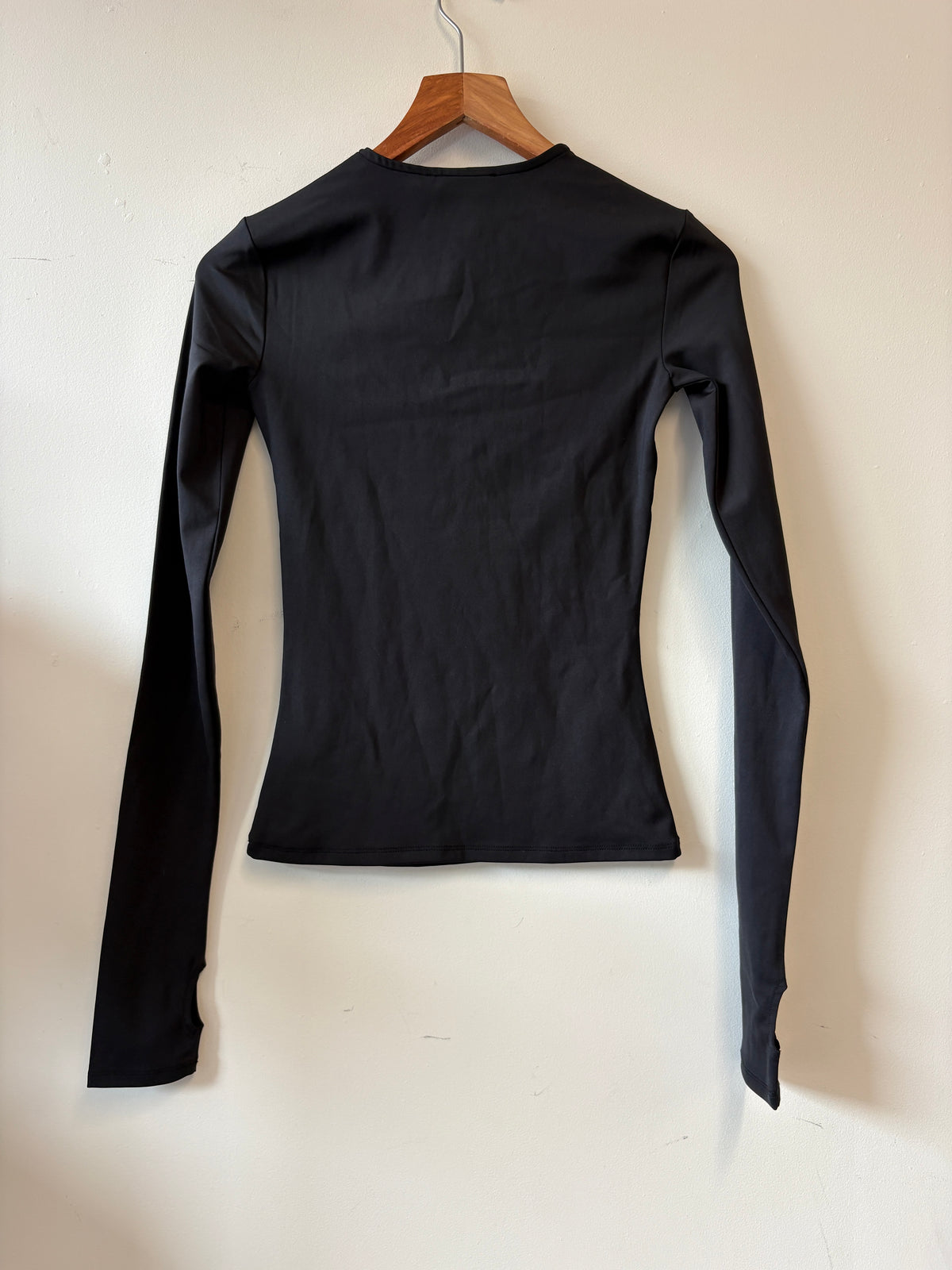 Khy Black Long Sleeve Thumb Hole Tee