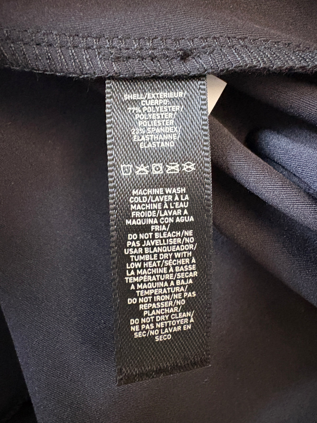 Khy Black Long Sleeve Thumb Hole Tee