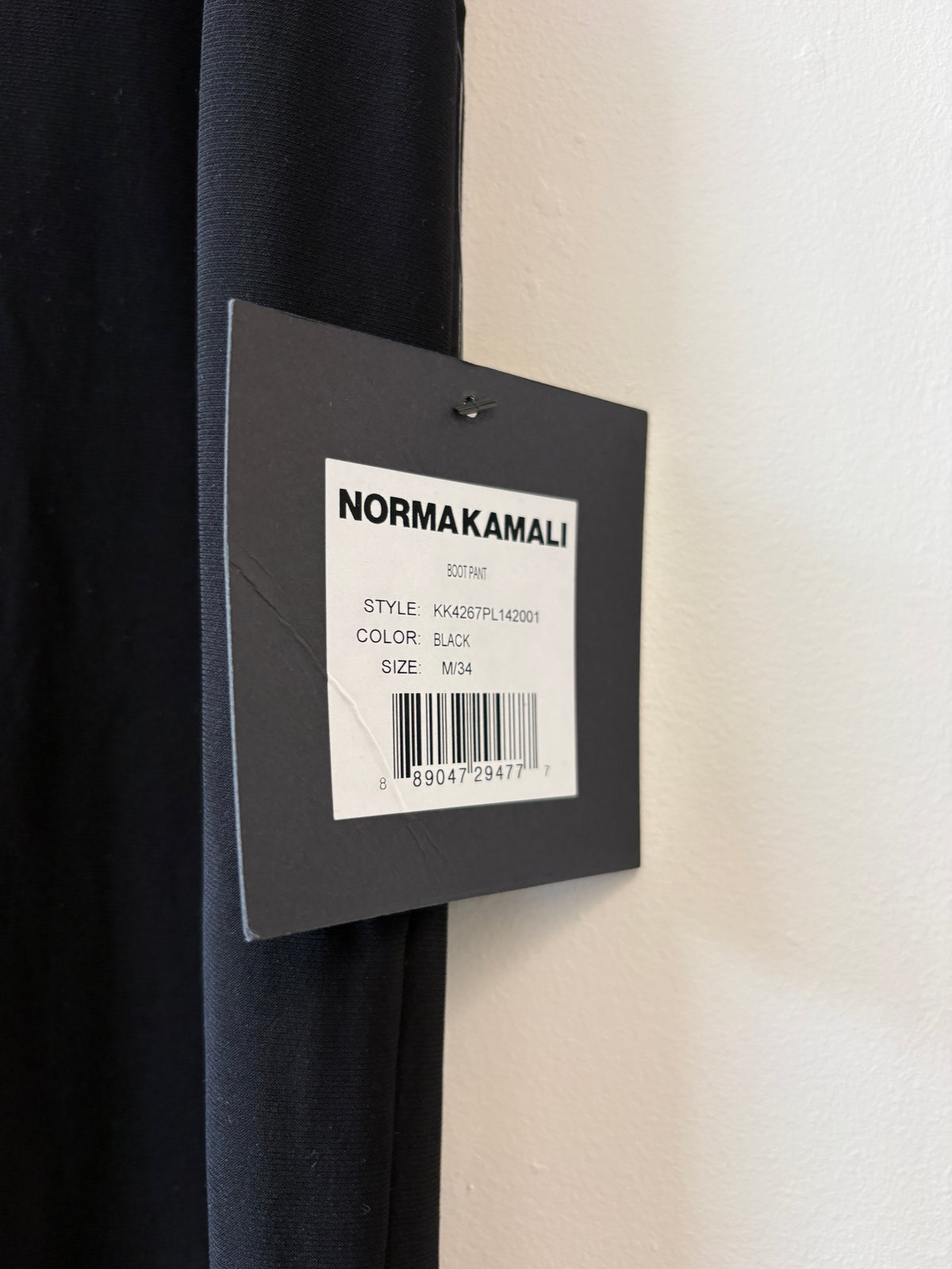 Norma Kamali Black Bootleg Trousers