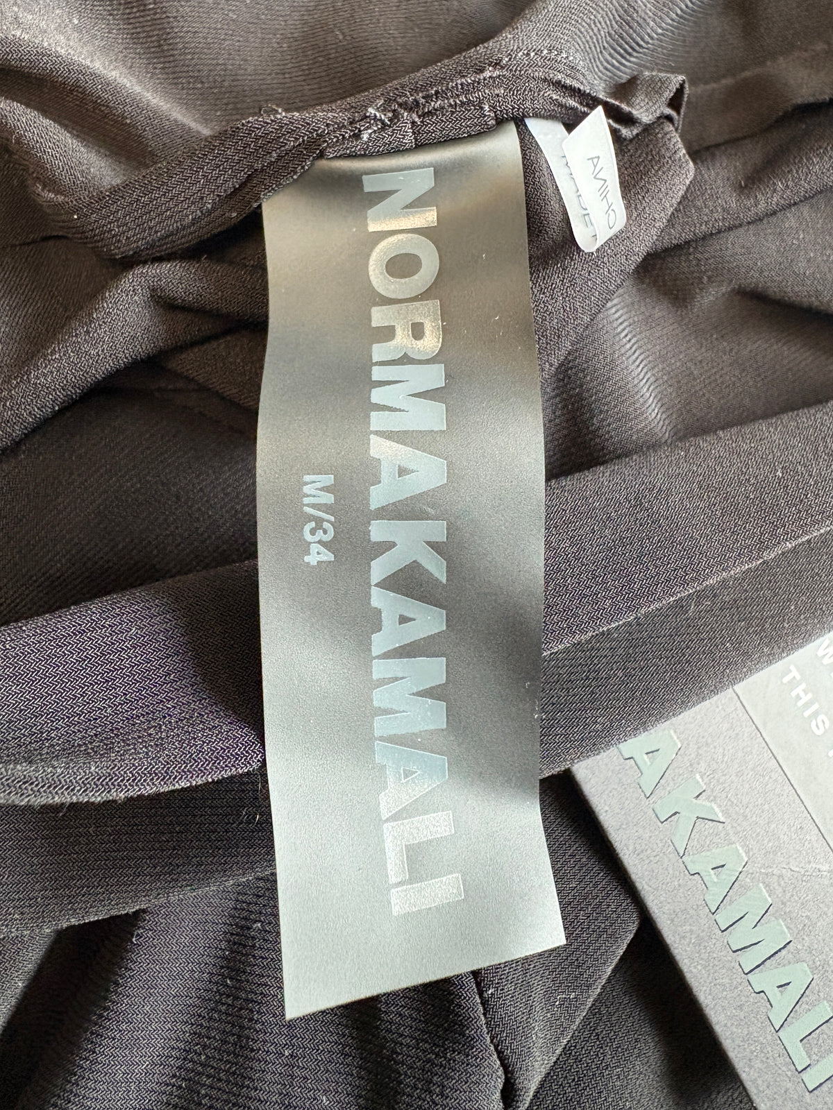 Norma Kamali Black Bootleg Trousers