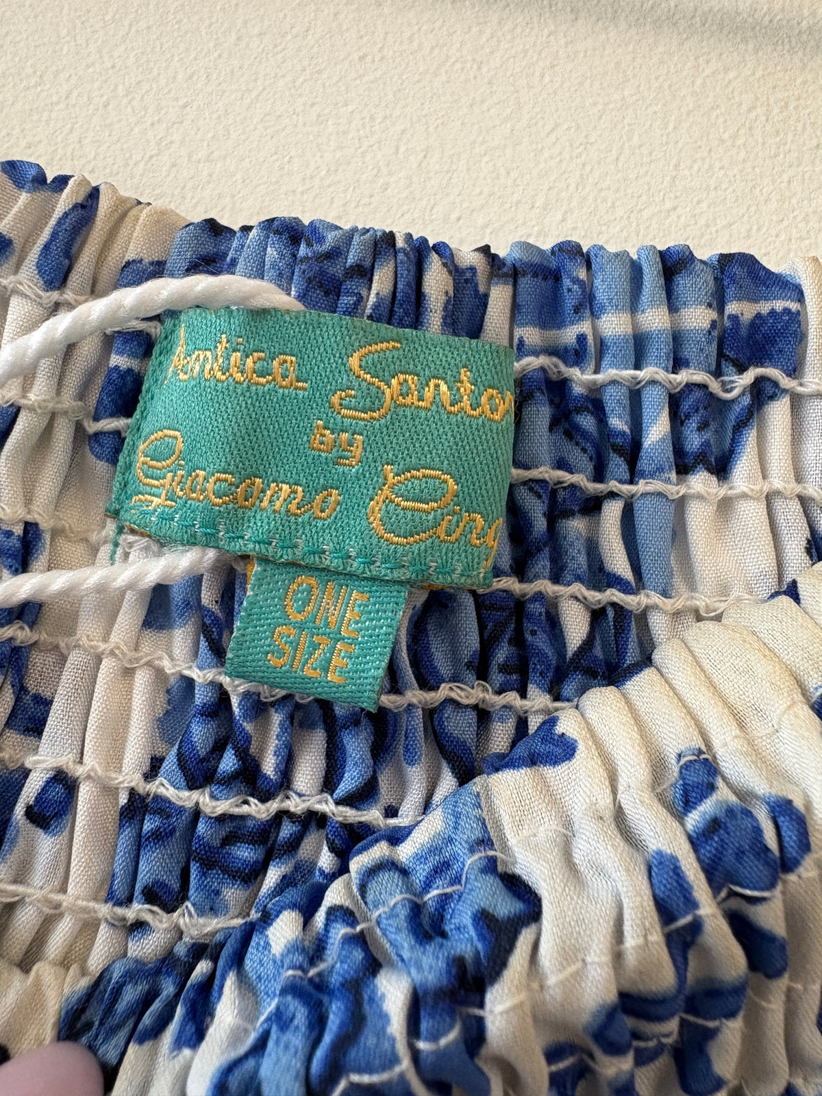 Antica Sartoria Blue and White Skirt