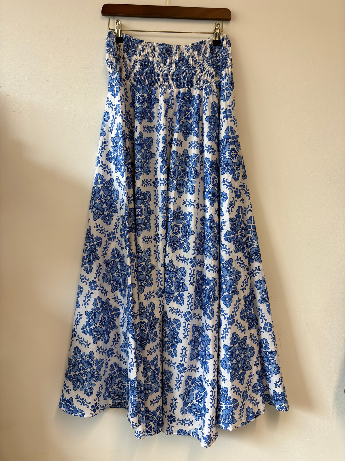 Antica Sartoria Blue and White Skirt