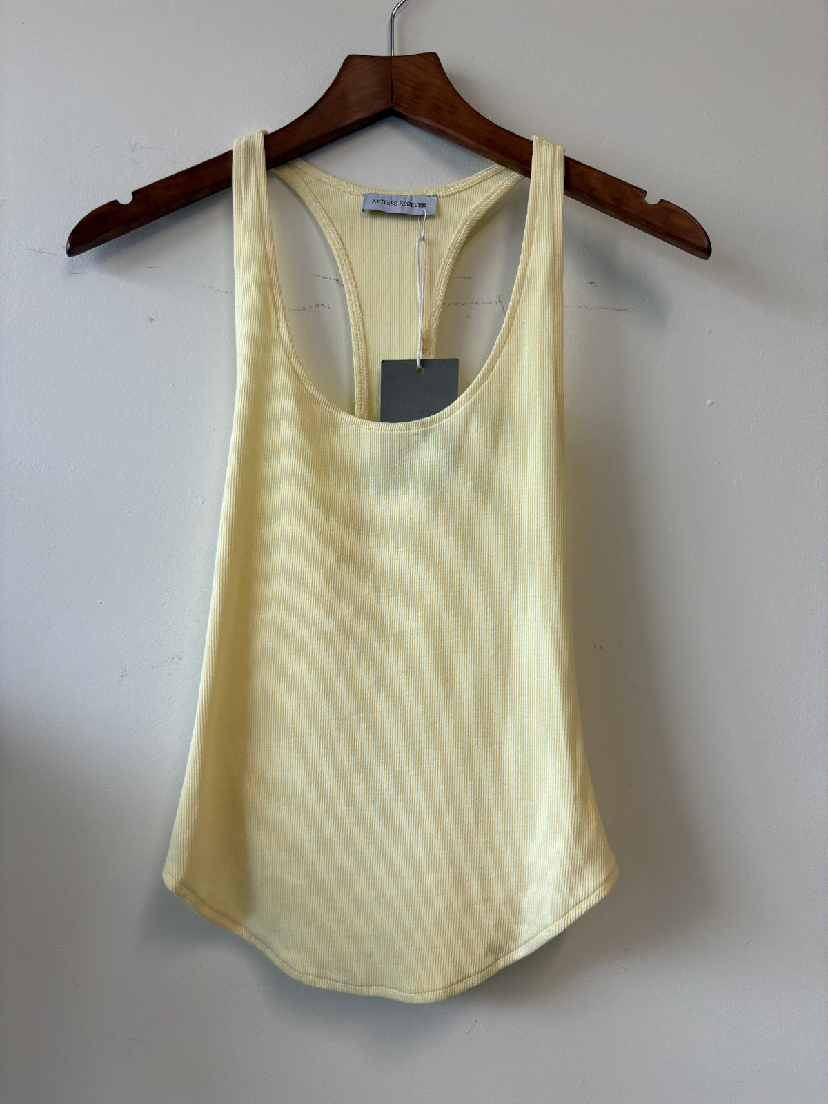 Artless Butter Yellow Haze Tank Top
