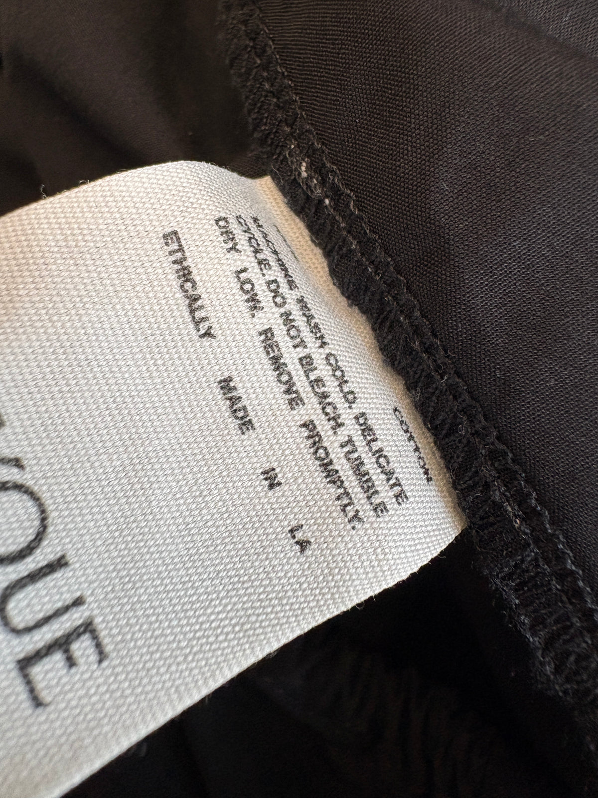 Clyque Black Wide Leg Cargo Trousers