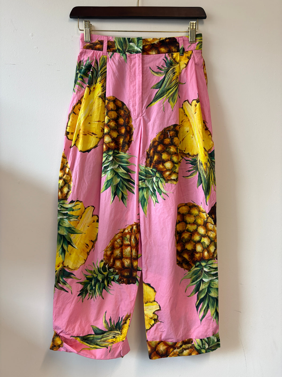 Dolce & Gabbana Pink Pineapple Trousers