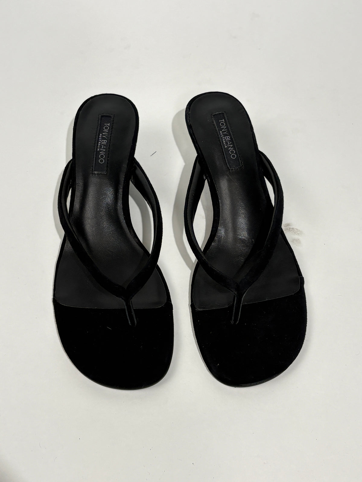 Tony Bianco Edgy Black Suede Wedges