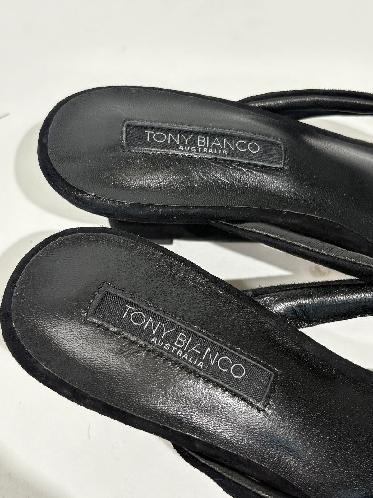 Tony Bianco Edgy Black Suede Wedges