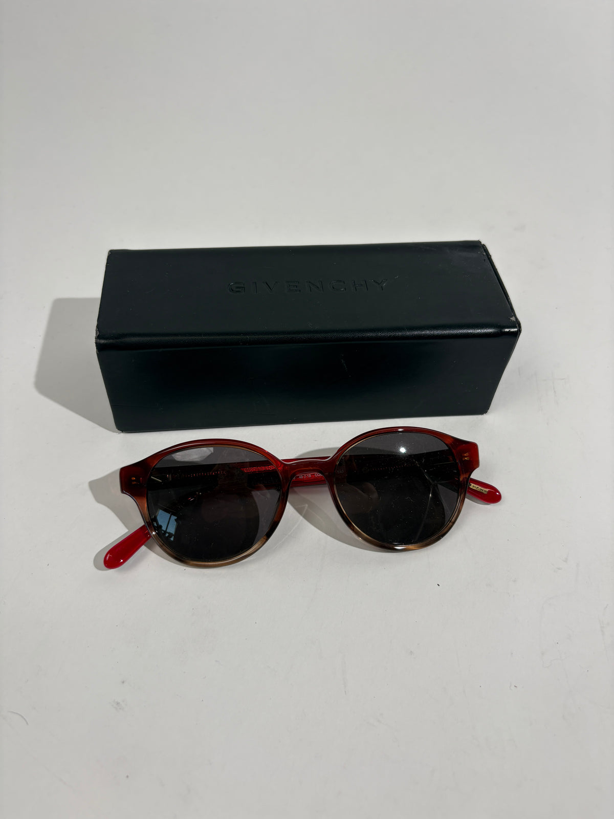 Givenchy Red Round Sunglasses
