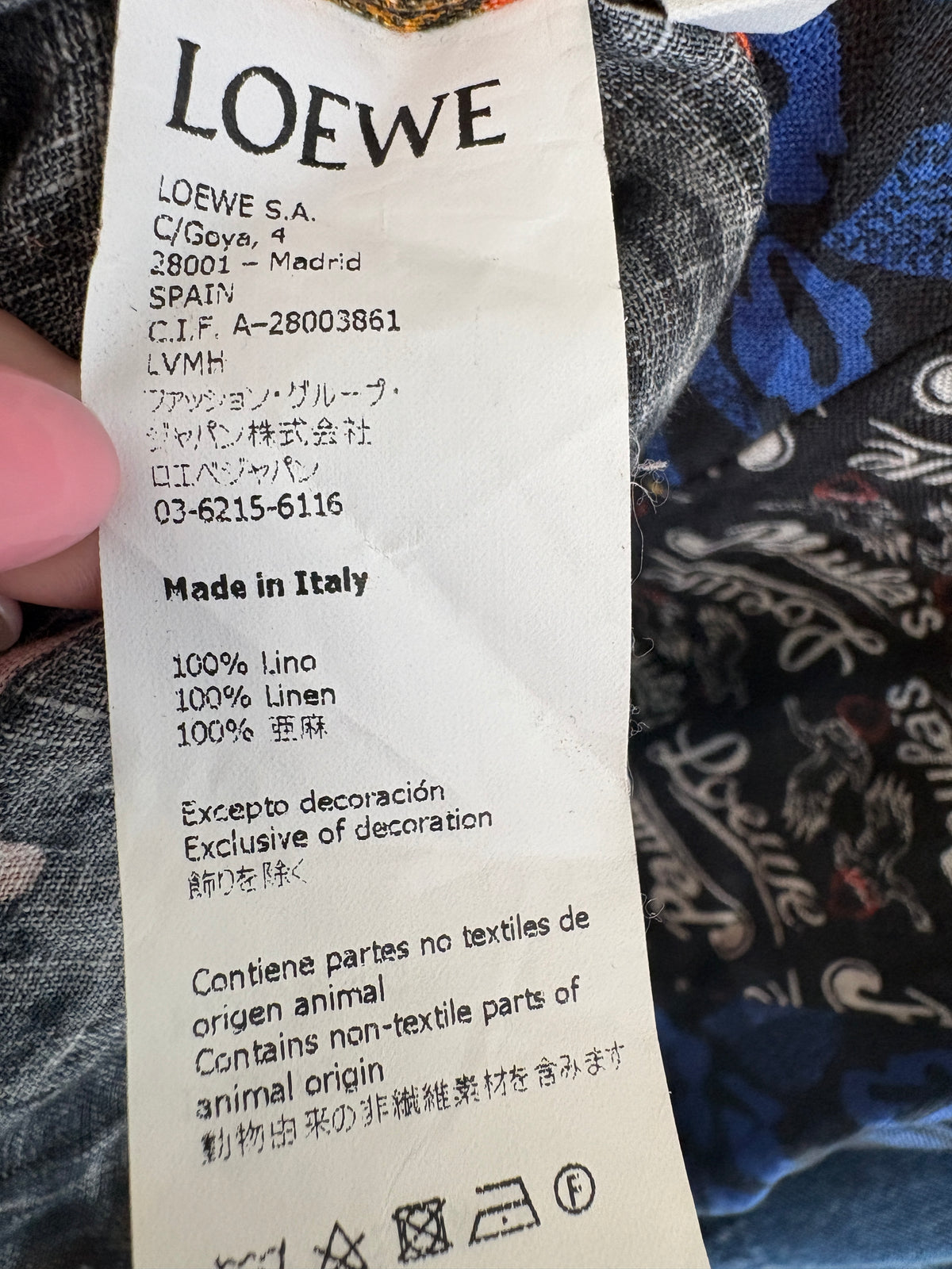 Loewe x Paulas Ibiza Multicoloured Linen Shirt