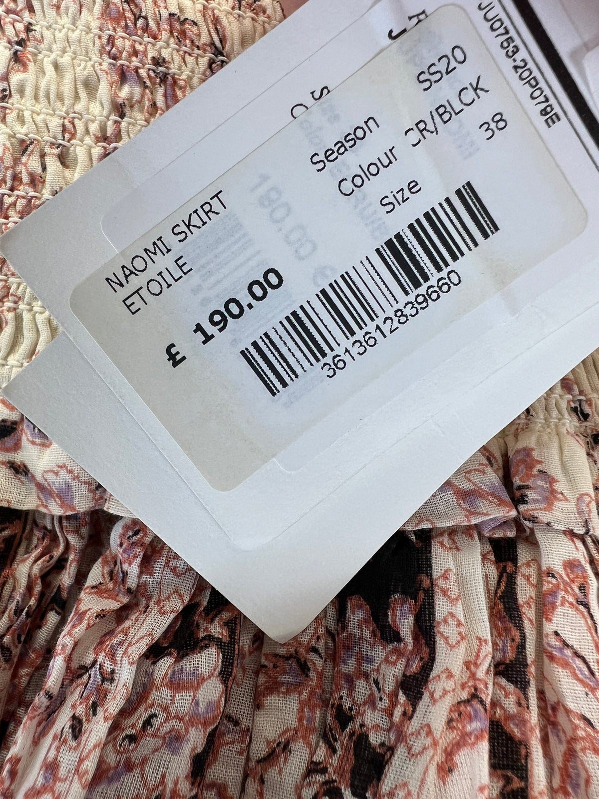 Isabel Marant Cream Naomi Floral Skirt