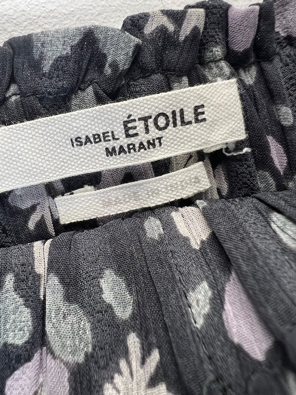 Isabel Marant Black Floral Maxi Skirt