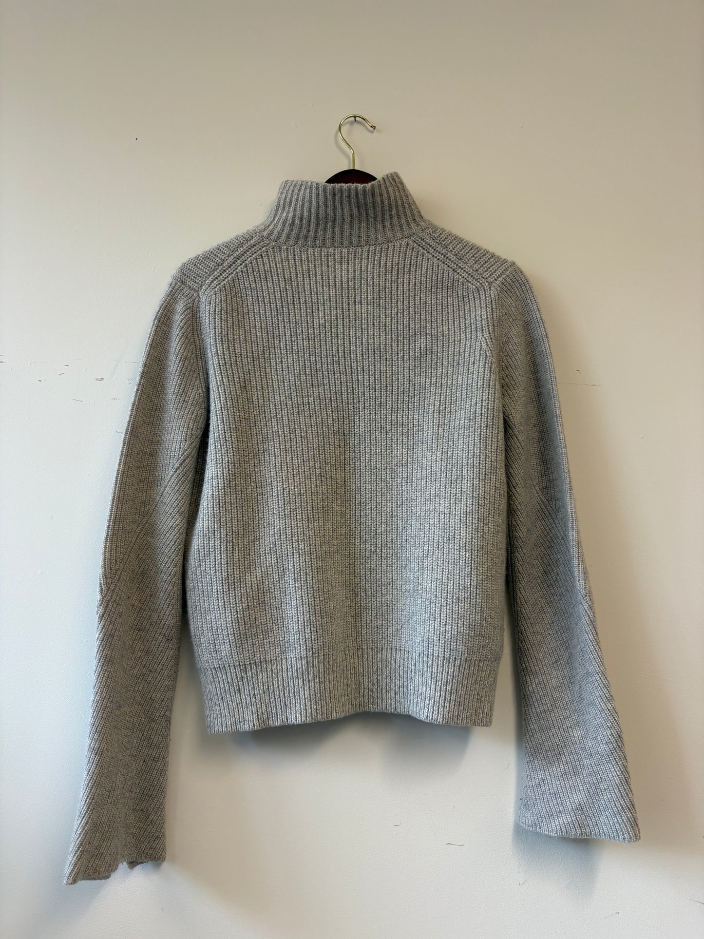 Proenza Schouler Grey Wool Cashmere Turtleneck Sweater