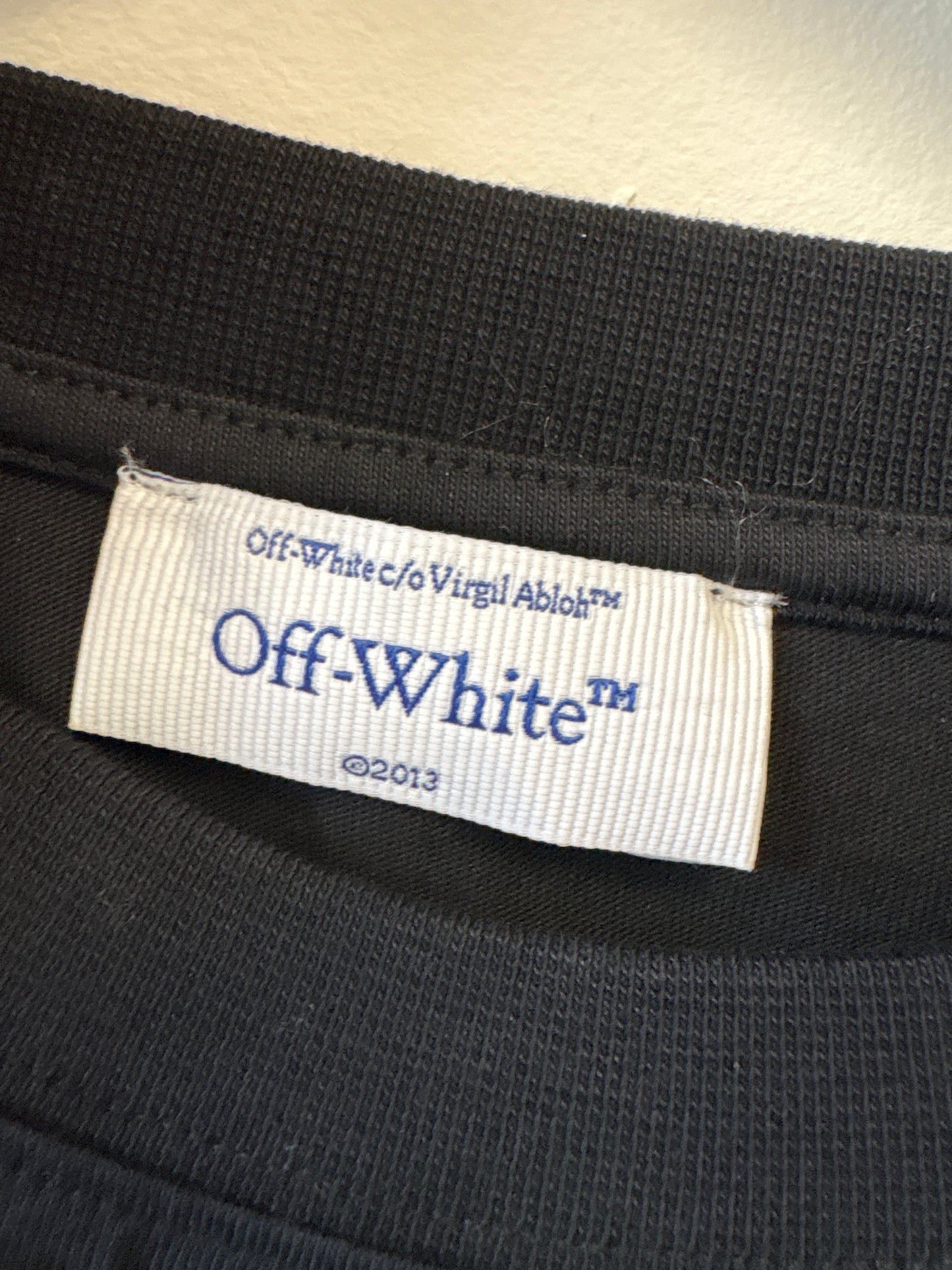 Off-White "Dont Walk Here" Graphic Print T-Shirt