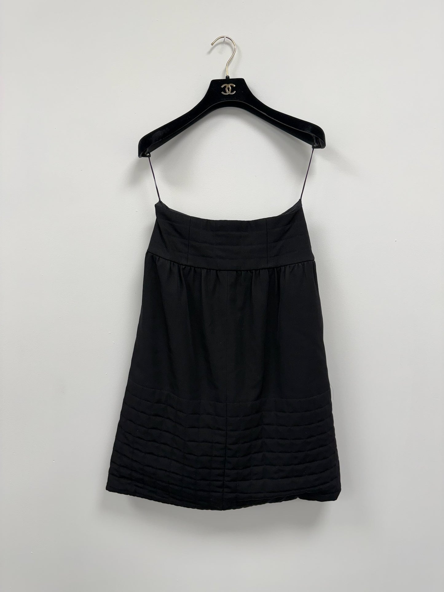 Chanel Black Quilted Midi Skirt Spring/Summer 2003