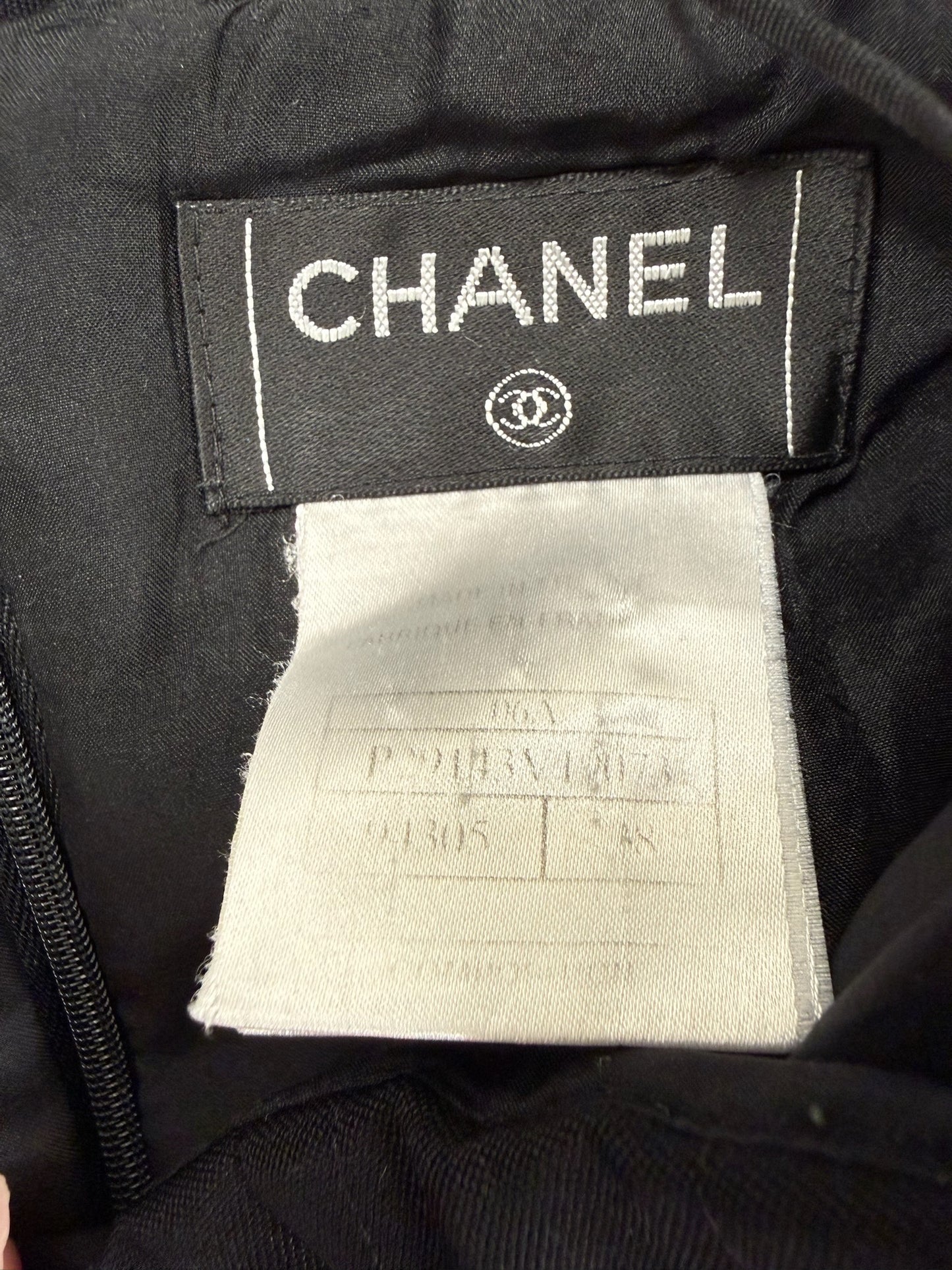 Chanel Black Quilted Midi Skirt Spring/Summer 2003