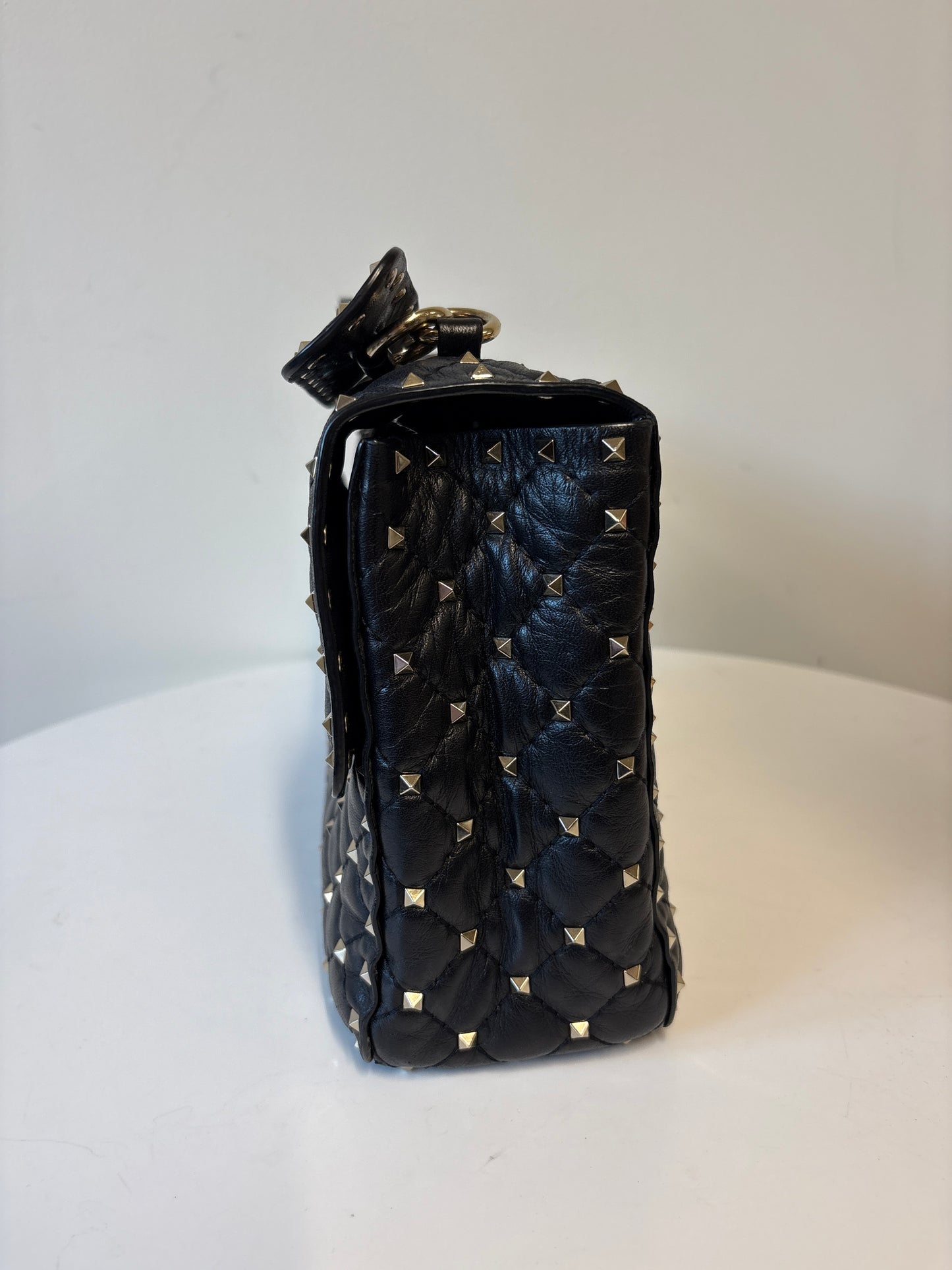 Valentino Garavani Rockstud Spike Bag In Black